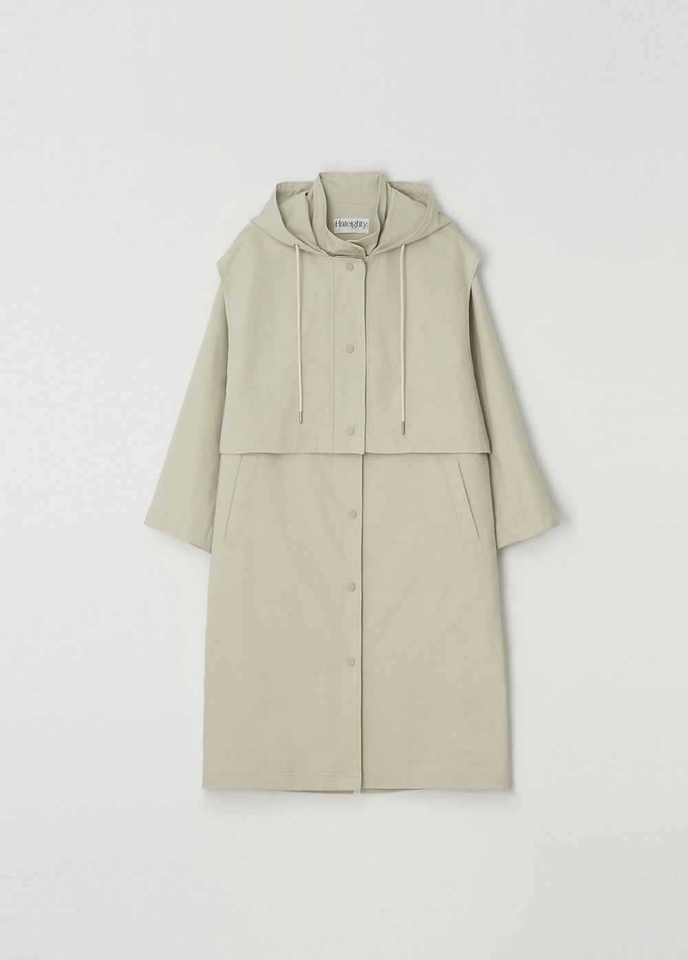 3rd/Ensemble hood coat (beige)